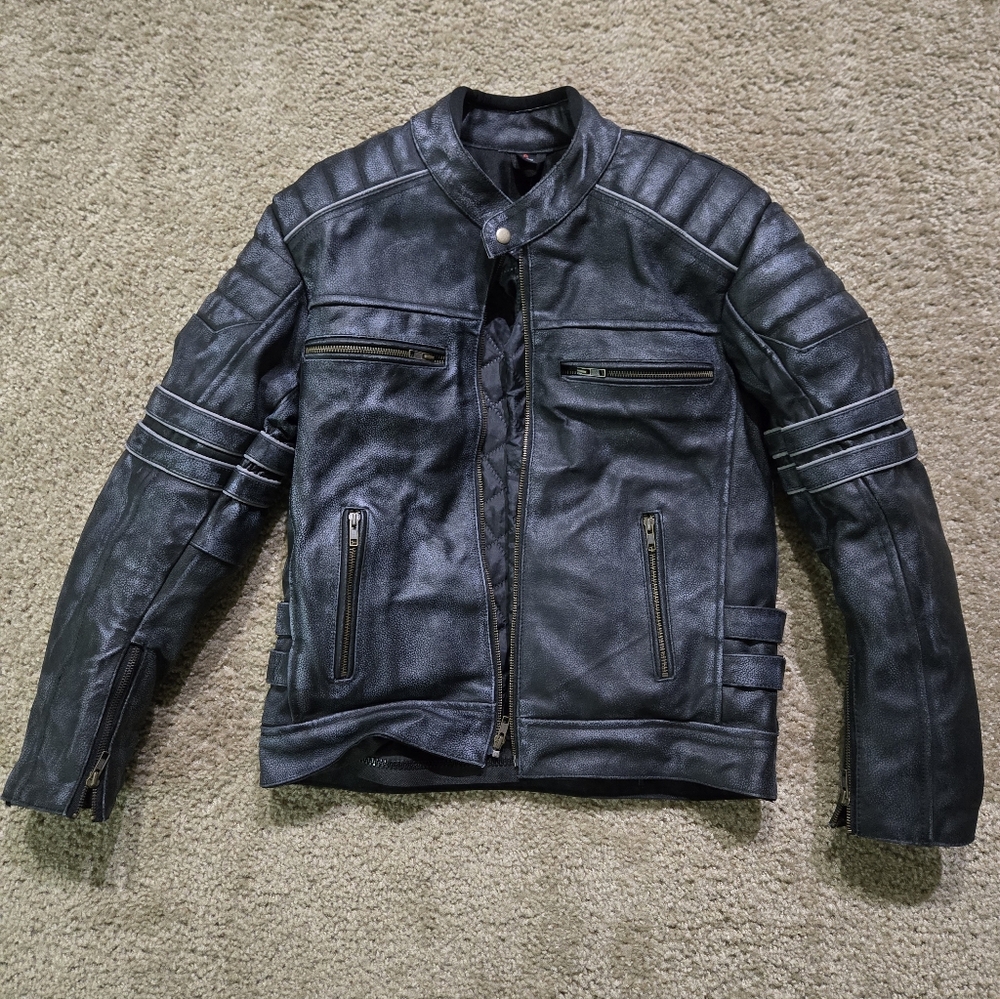 Real Leather Motorcyle Jacket